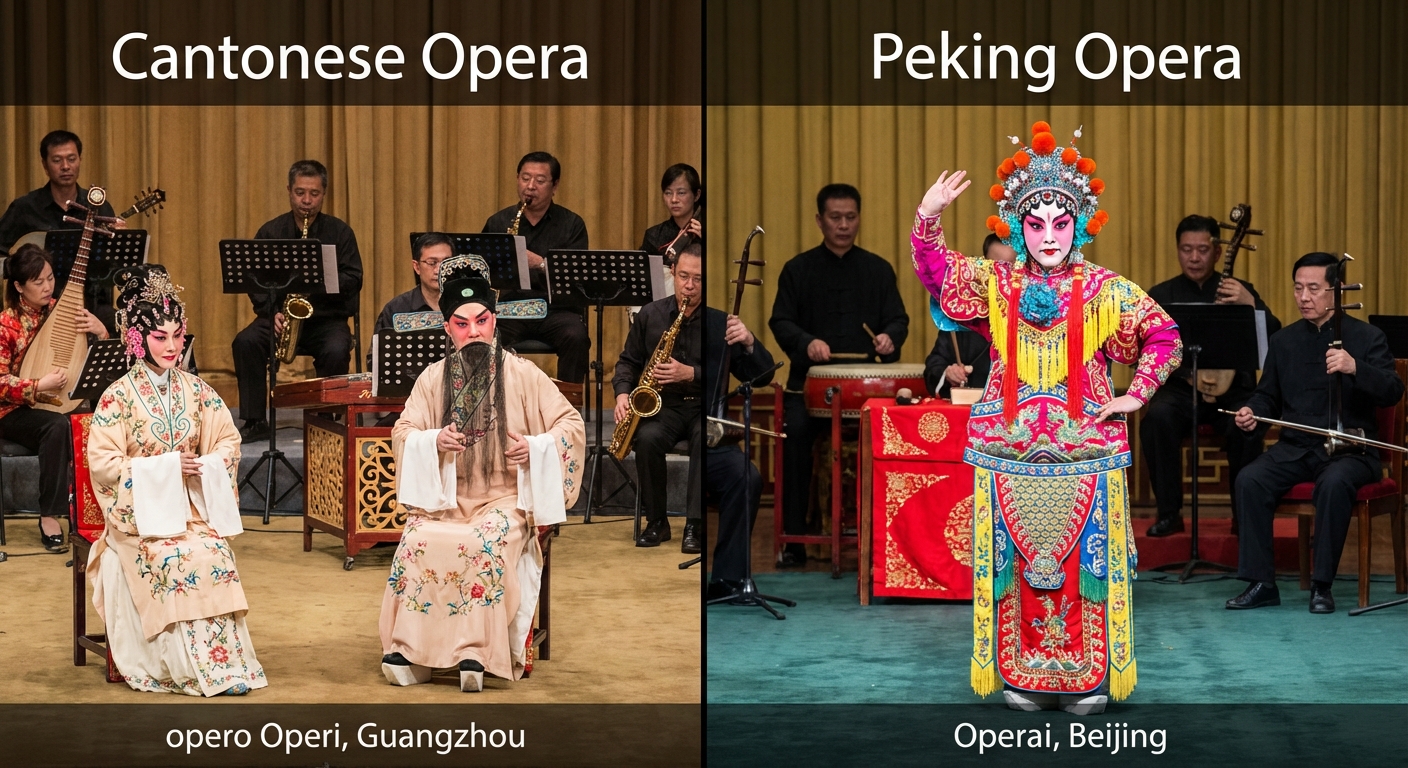 Cantonese Opera vs. Peking Opera: Key Differences in Style, Music, and Theatrical Traditions