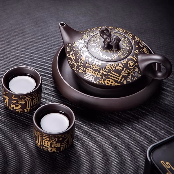 Aladdin's Lamp Heat-Change Purple Clay Tea Pot - Image 2