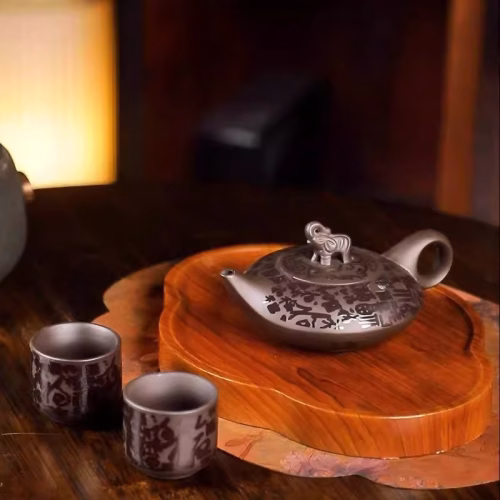 Aladdin's Lamp Heat-Change Purple Clay Tea Pot photo review