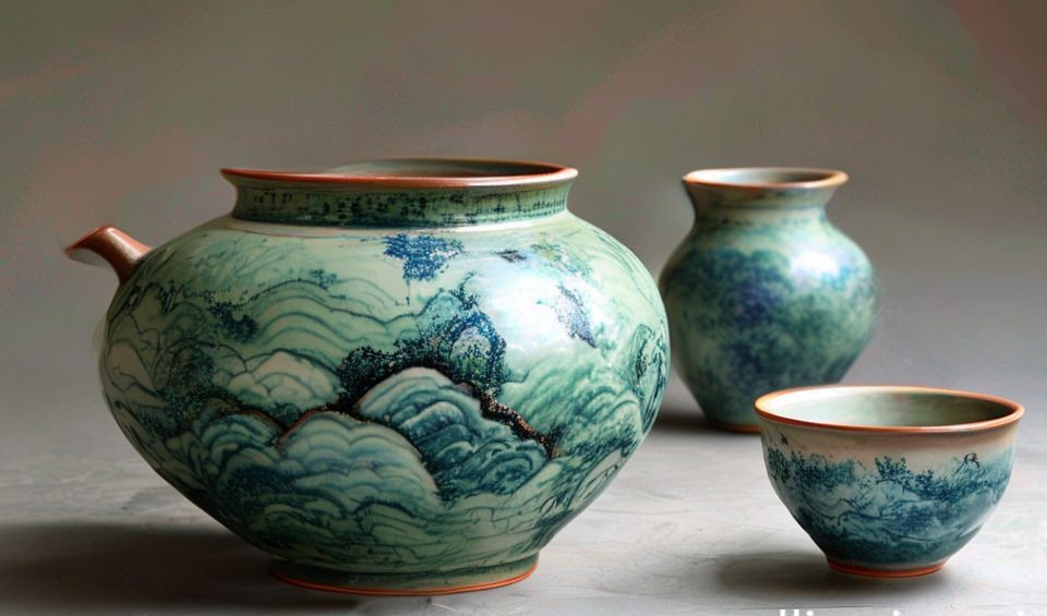 Celadon pottery