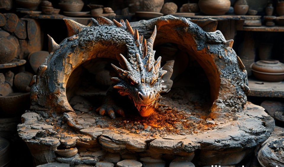 Dragon kiln pottery