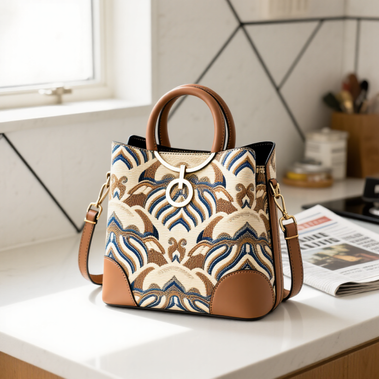 Guangxi Zhuang Brocade Handmade Tote – Ethnic Boho Large-Capacity Shoulder Bag photo review