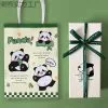 Conjunto de regalo creativo de estilo chino con figuras de panda para decoración del hogar, la oficina y clientes internacionales. Regalo chino hecho a mano.