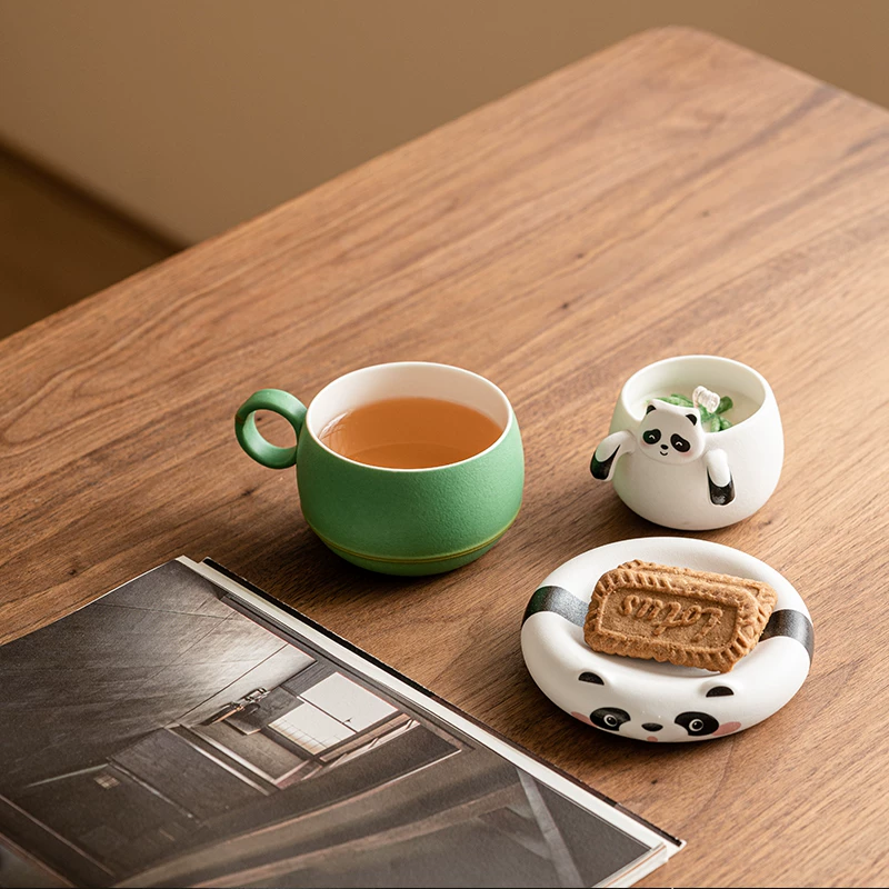 Firefly Panda Aroma Coffee Cup Set with Saucer - Creative Home Office Gift - Image 4