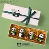 Set de regalo creativo de estilo chino con figuras de panda para decoración del hogar, la oficina y clientes internacionales. Regalo cultural chino hecho a mano.