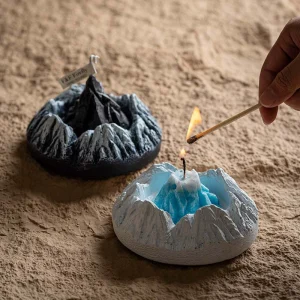 Creative Mountain-Shaped Aromatherapy Candle Decor - Handmade Scented Candle for Relaxation & Sleep - Handmade Chinese Gift Detail