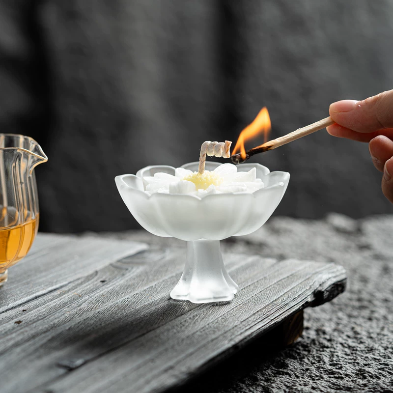 FireFly Lotus Cup Aromatherapy Candle - Long-Lasting Indoor Scented Candle & Decorative Gift for Women - Image 5