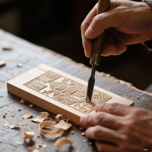 HandMyth - Unexpected Connections Chinese Woodblock Prints - Authentic Chinese Artisan Craft