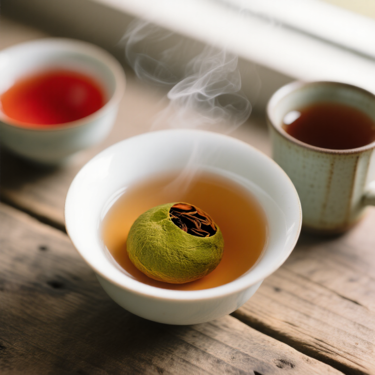 Xinhui Small Green Mandarin Orange Aged Imperial Pu-erh Tea with Dried Tangerine Peel - 500g Gift Box photo review