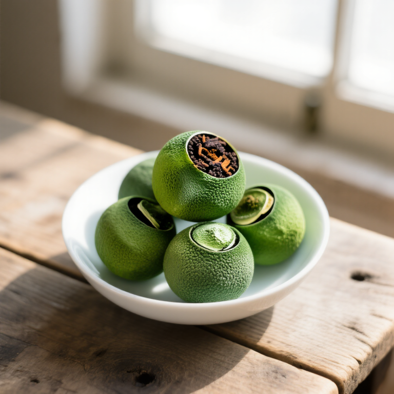 Xinhui Small Green Mandarin Orange Aged Imperial Pu-erh Tea with Dried Tangerine Peel - 500g Gift Box photo review