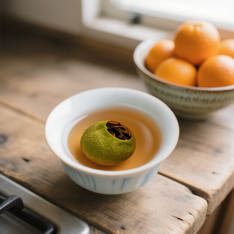 Xinhui Small Green Mandarin Orange Aged Imperial Pu-erh Tea with Dried Tangerine Peel - 500g Gift Box photo review