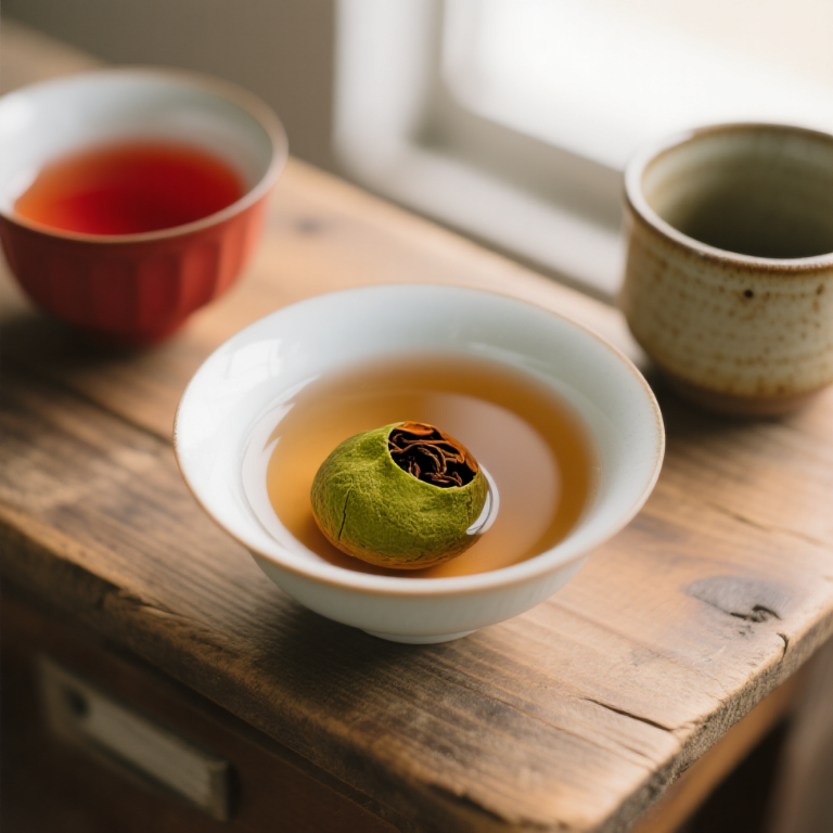 Xinhui Small Green Mandarin Orange Aged Imperial Pu-erh Tea with Dried Tangerine Peel - 500g Gift Box photo review