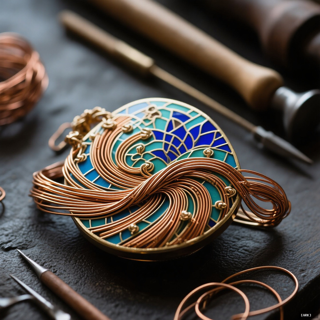 cloisonn wire inlay techniques without The Urban Rhythm of the Wire Cloisonné…, featuring cloisonné wire inlay tech…