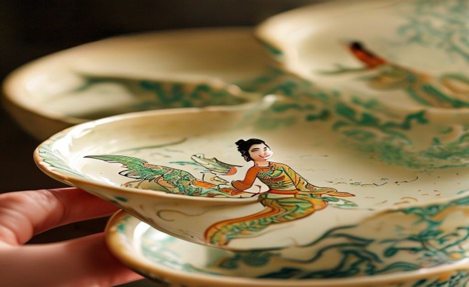 What defines authentic Dunhuang art in tea set design? Authentic Dunhuang art tea set
