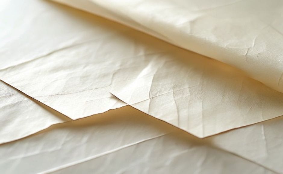 What is the proper way to fold a handmade paper fan to prevent tears?