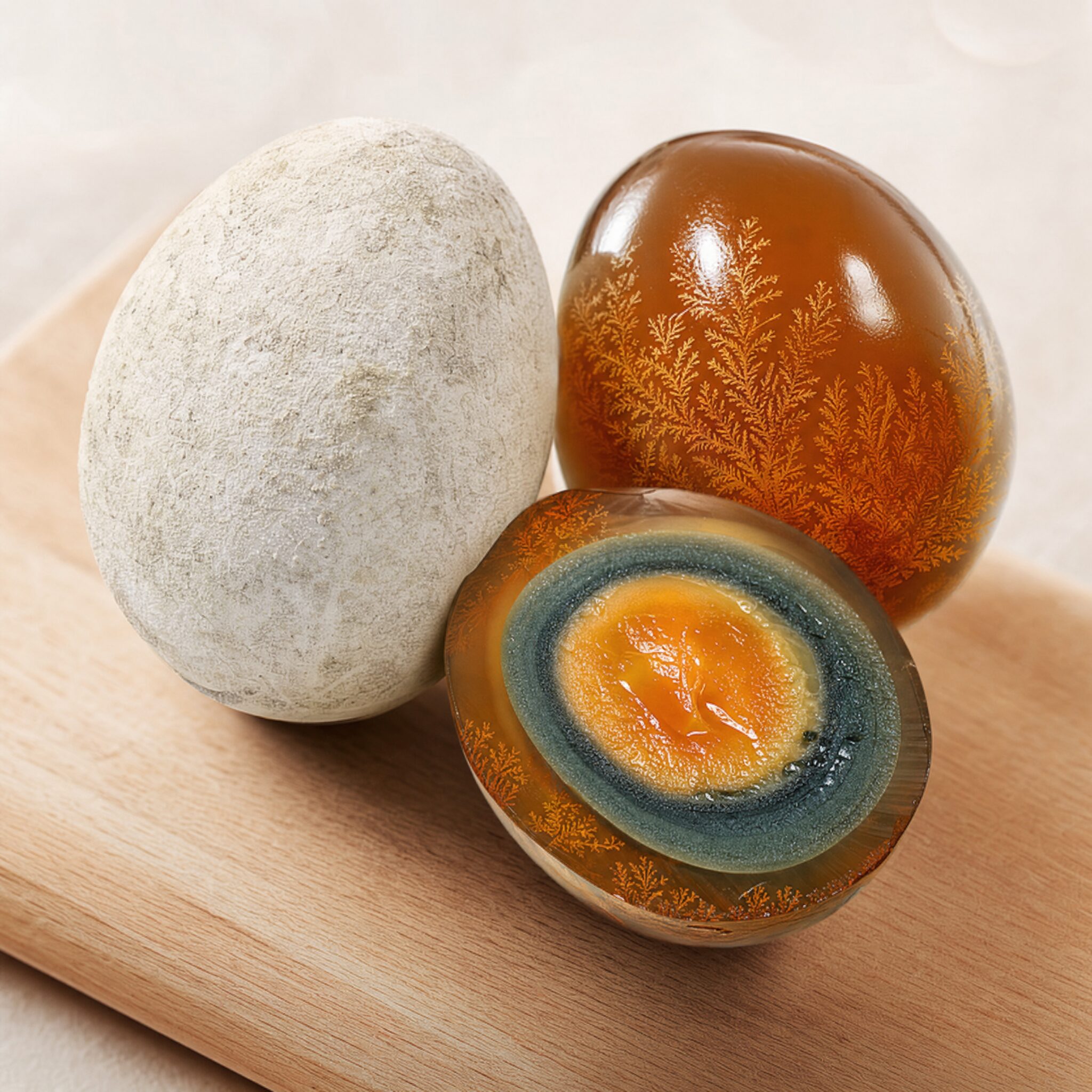 handcrafted tea cup Golden century eggs — collectible heritage craft gift